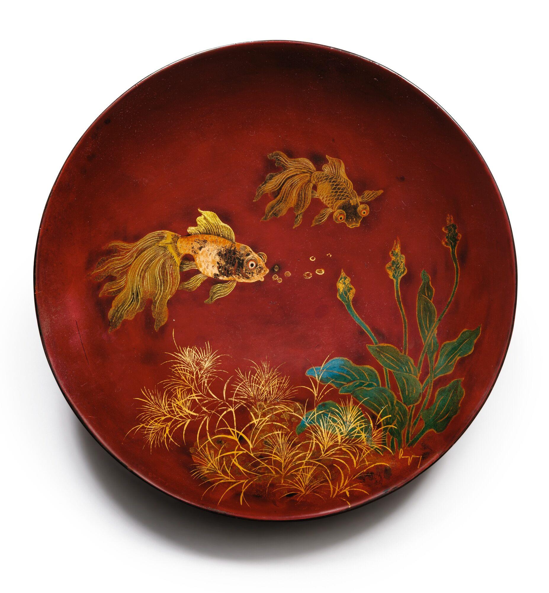 Tran Phuc Duyen - A Round Dish Decorated With Fish