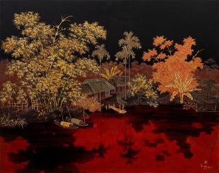 Tran Phuc Duyen - Village River Scene