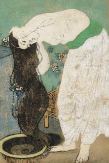 Tran Van Can - Lady Washing Hair