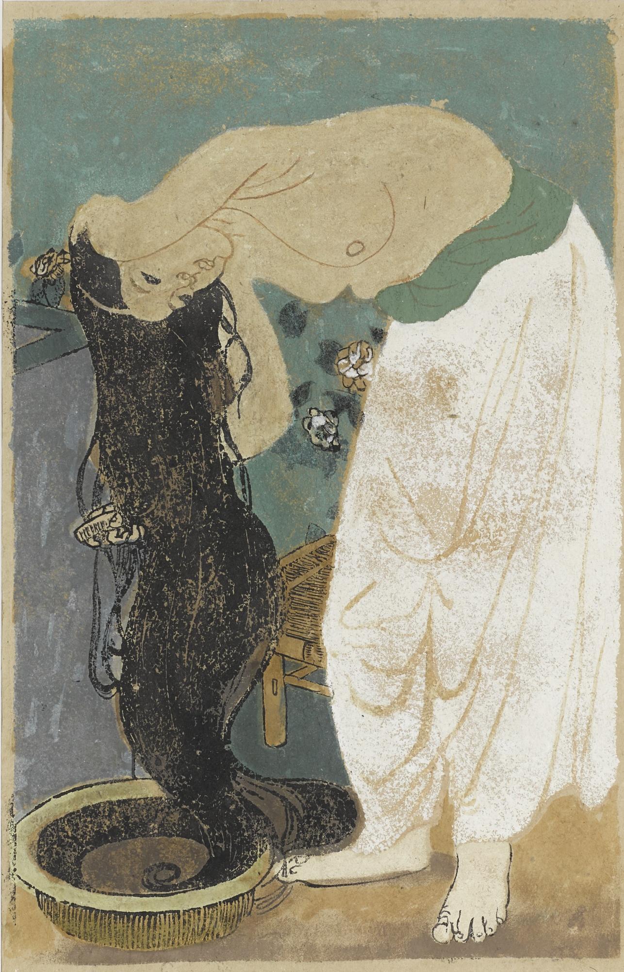 Tran Van Can - Woman Washing Hair