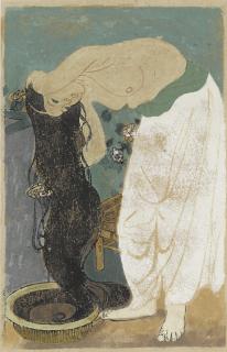 Tran Van Can - Woman Washing Hair