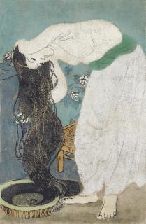 Tran Van Can - Woman Washing Her Hair