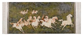 Tran Van Ha - Fliehende Pferde.