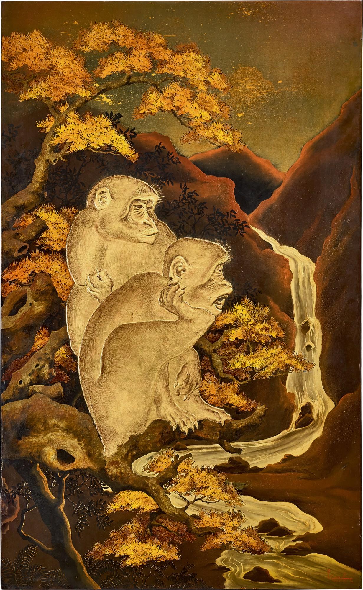 Tran Van Ha - Monkeys By A Stream