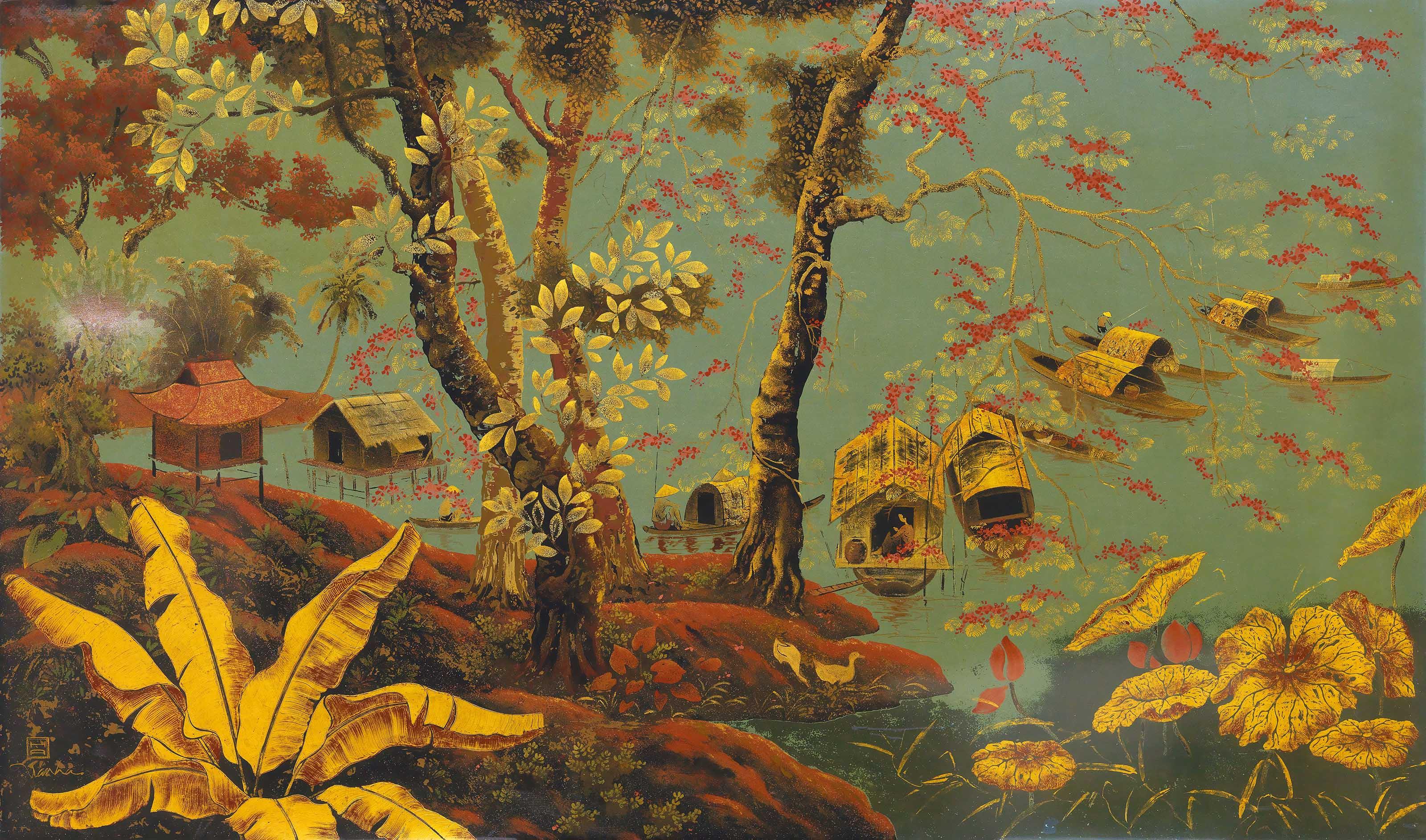 Tran Van Ha - Thuyen Cau Dau Ben (Boat Dock)