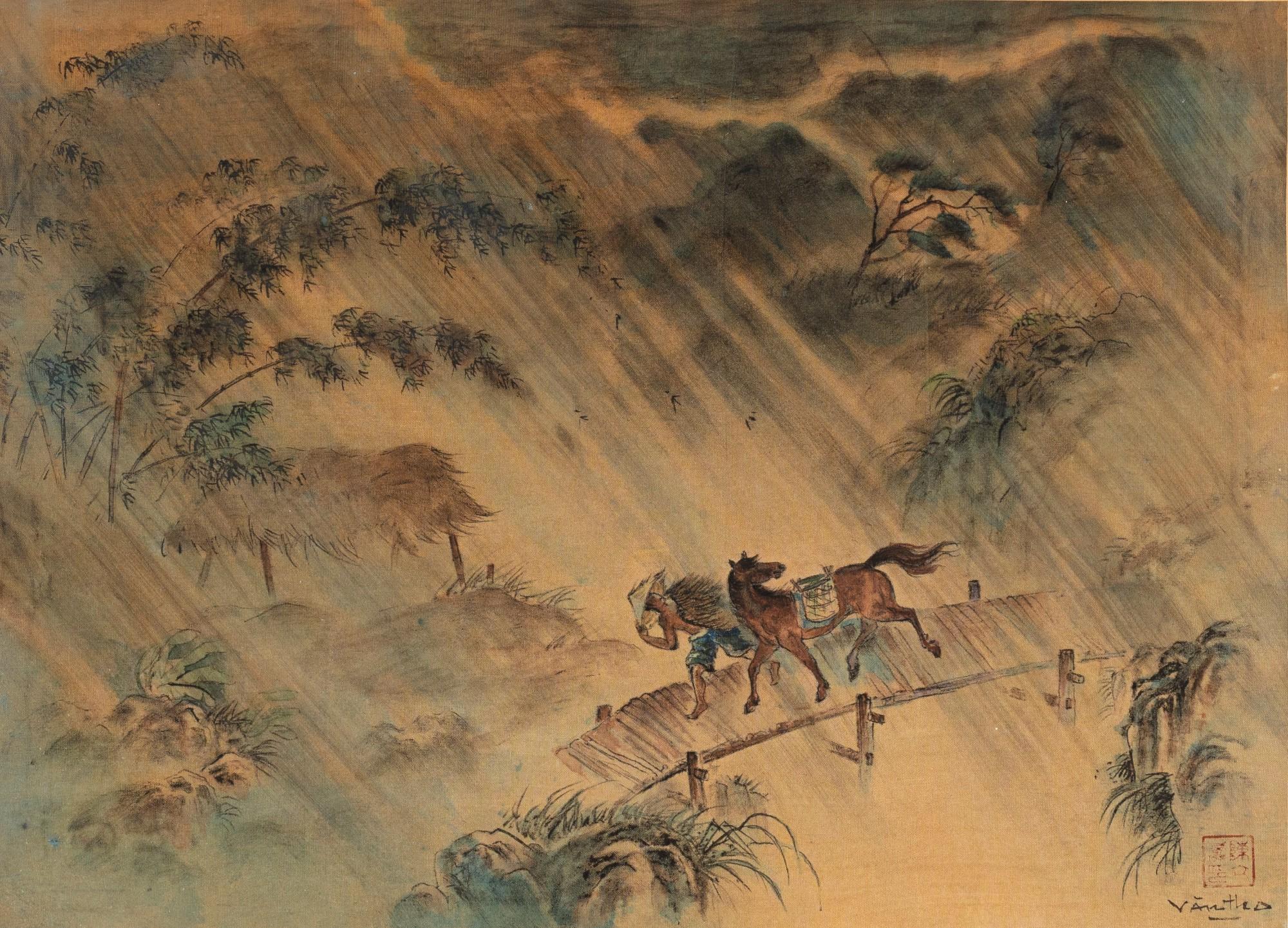 Tran Van Tho - Horseman under the storm