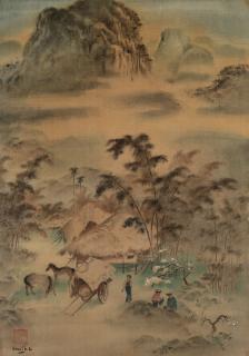 Tran Van Tho - Village scene in Northern Vietnam