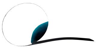 Trevor Bell - Gust 50.5 x 110 x 5.5cm (19 7/8 x 43 5/16 x 2 3/16in). (unframed)