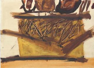 Trevor Bell - Small Painting With Yellow