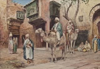 Trevor Haddon - An Arab Courtyard