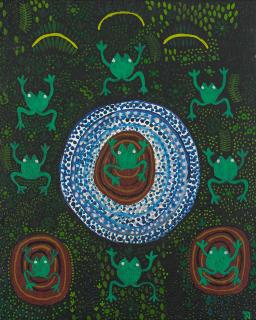 Trevor Nickolls - Frog Corroboree, 1980