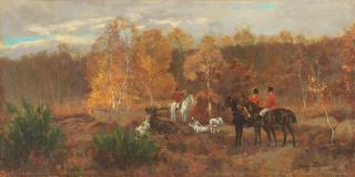 Tristan L. Jules Lacroix - On the hunt unframed