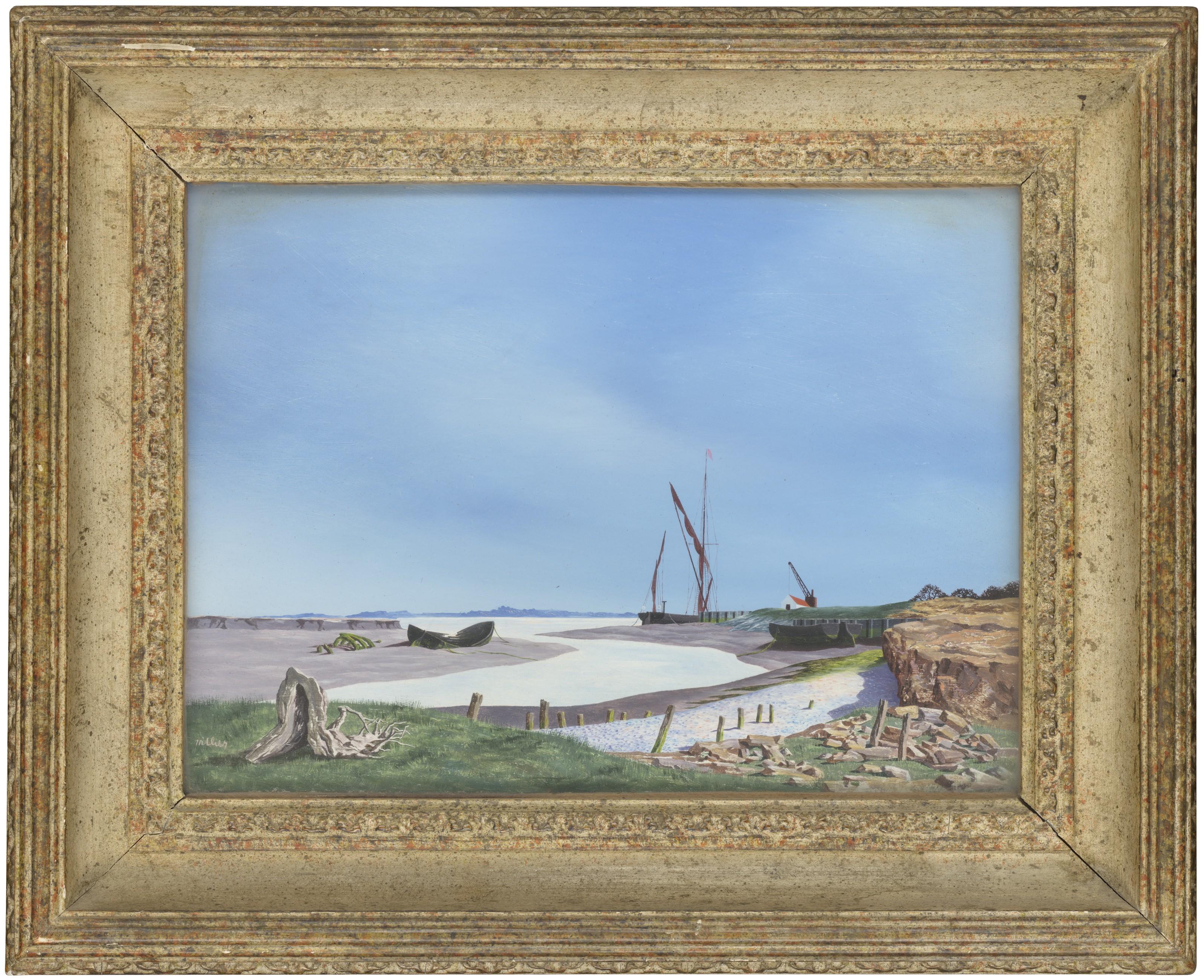 Tristram Hillier, R.A. - Barges On The Swale