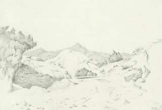 Tristram Hillier R.A. - Mountain Scene