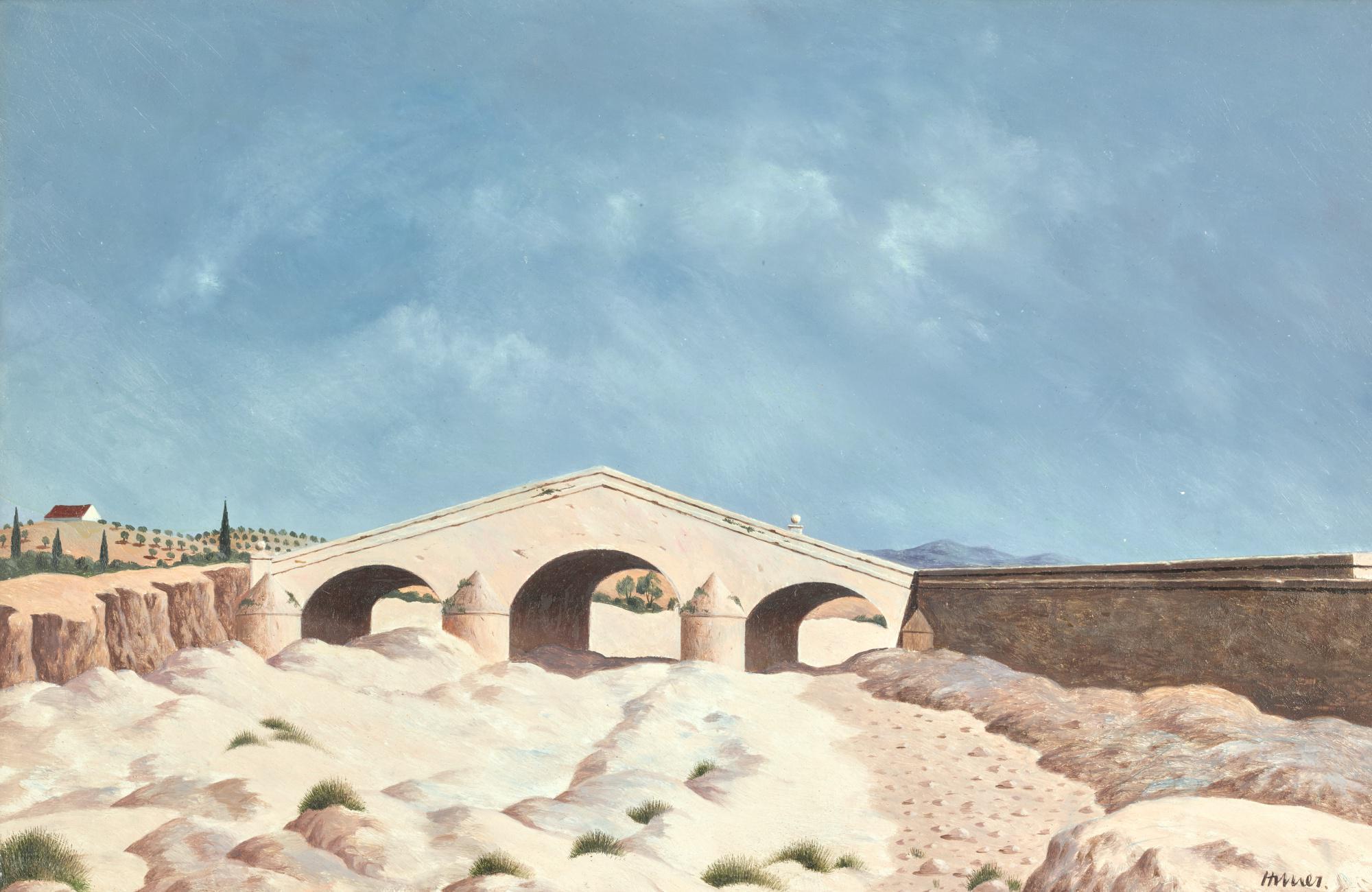 Tristram Hillier, R.A. - The Dry River Bed Rio Guadalbullón