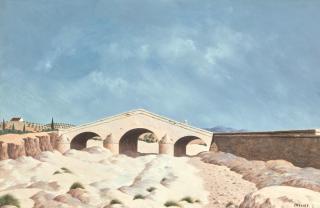 Tristram Hillier, R.A. - The Dry River Bed Rio Guadalbullón