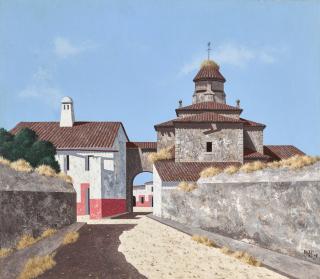 Tristram Hillier, R.A. - The Entrance Gate At Zarza La Mayor