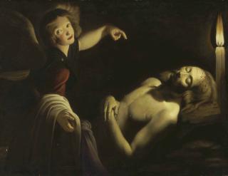 Trophime Bigot - An Angel Watching Over The Dead Christ