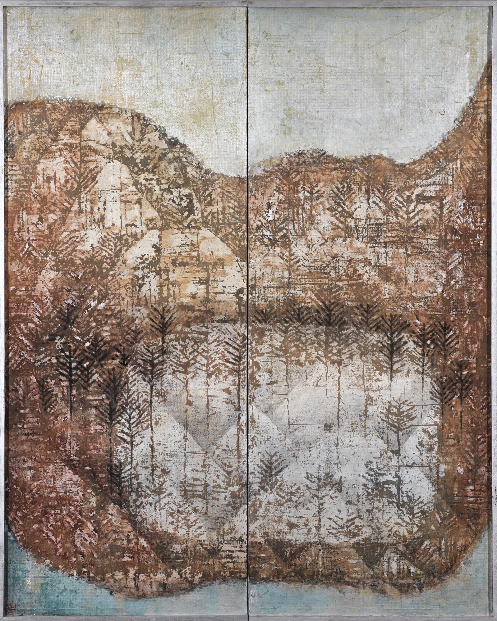 Tseng Yuho -  The Fishpond, Hawaii-Kai (Diptych)