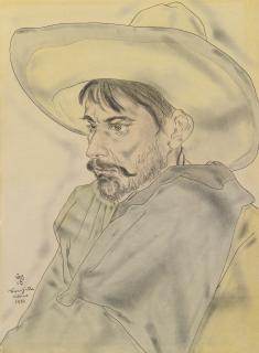 Tsugouharu Foujita - Jeune Mexicain Au Chapeau