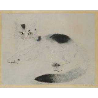 Tsugouharu Foujita - Les Chats: Chat Couche
