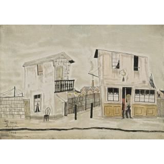 Tsugouharu Foujita - Scène De Rue, Paris