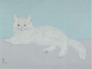 Tsuguharu Foujita - Chat Couché (Buisson 29.126)