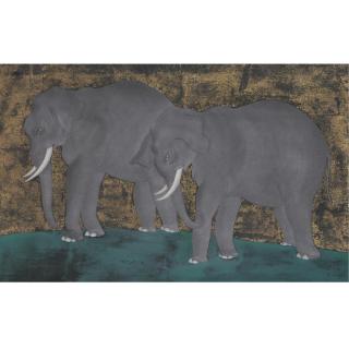Tsuguharu Foujita - Elephants