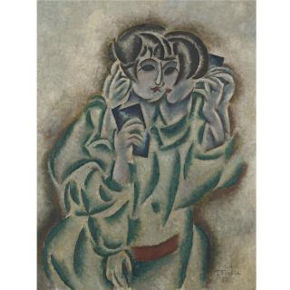 Tsuguharu Foujita - Femme Cubiste