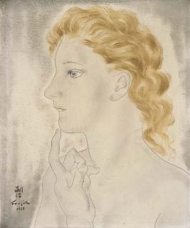 Tsuguharu Foujita - Femme de Profil