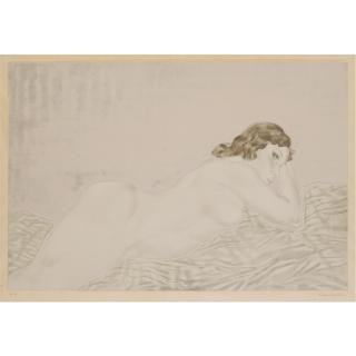 Tsuguharu Foujita - Femme Nue Allongee