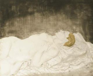 Tsuguharu Foujita - Jeune femme endormie