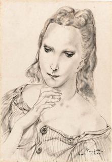 Tsuguharu Foujita - Jeune femme