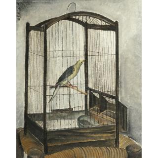Tsuguharu Foujita - La Cage À Oiseau
