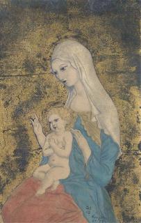 Tsuguharu Foujita - La Vierge et l\'Enfant