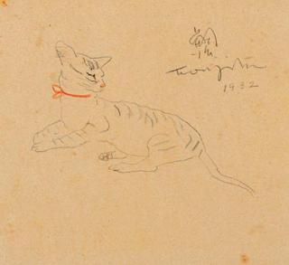 Tsuguharu Foujita - Le chat