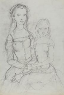 Tsuguharu Foujita - Les deux amies.