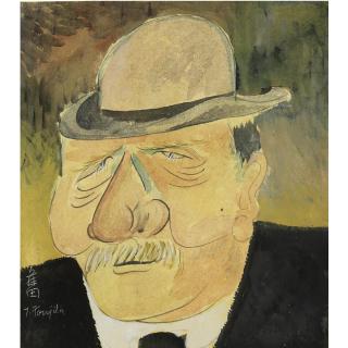 Tsuguharu Foujita - L\'Homme Au Chapeau Melon