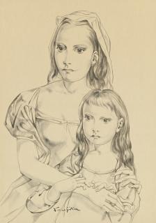 Tsuguharu Foujita - Mère Et Enfant