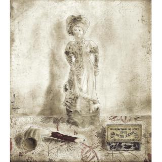 Tsuguharu Foujita - Nature Morte À La Figurine