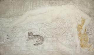 Tsuguharu Foujita - Nu Au Chat