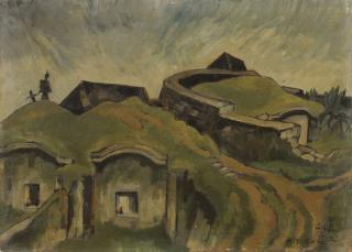 Tsuguharu Foujita - Okinawan Burial Caves