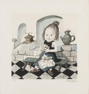 Tsuguharu Foujita - Petit fille