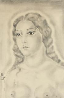 Tsuguharu Foujita - Portrait De Femme