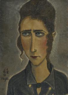 Tsuguharu Foujita - Portrait De Femme