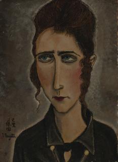 Tsuguharu Foujita - Portrait De Femme