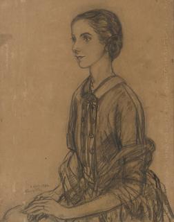 Tsuguharu Foujita - Portrait de la Comtesse de Talance de la Barre