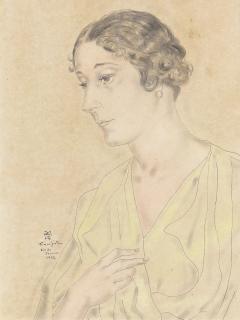 Tsuguharu Foujita - Portrait de la Marquise de Andia