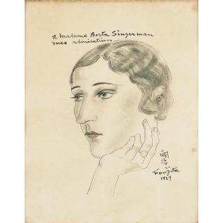 Tsuguharu Foujita - Portrait De Madame Berta Singerman