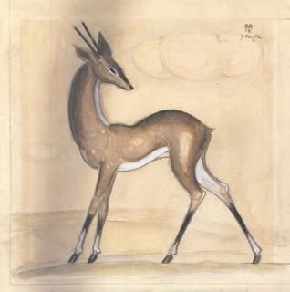 Tsuguji Foujita - Gazelle